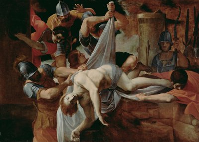 San Sebastián arrojado a la Cloaca Máxima de Ludovico Carracci